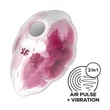 Satisfyer Cloud dancer léghullámos csiklóizgató piros- fehér