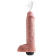 Spriccelő realisztikus dildó 11" squirting cock with balls  light