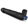 Realisztikus vibrátor 9" real softee rechargeable vibrating dildo (black)