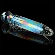 Kétoldalú üvegdildó Twilight Gleam Glass Dildo- Prism Glass