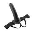 Felköthető strap on üreges dildó 20,5 cm Hollow strap-on fekete
