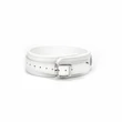 Nyakörv pórázzal Fuji white collar with leash