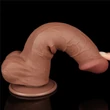 Letapasztható 8'' sliding skin dual layer dildó barna iii