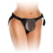 Heveder tapadókorongos játékoknak, fekete és barna Comfy body dock strap-on harness 