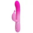 Csiklókaros, forgó és toló funkciós g-pont vibrátor Pretty Love Shima pink