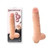 Vibrátoros herés pénisz - Real seducer flexible vibrating dong 19 cm