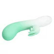 Csiklókaros nyuszi vibrátor Pretty Love Cerberus green/white