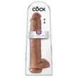 Realisztikus dildó 42 cm letapasztható Cock with balls 15 tan