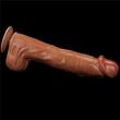 Csúszó bőrrel dildó 14 king sized sliding skin dual layer dong barna 36 cm