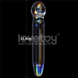 Kétoldalú üvegdildó Twilight Gleam Glass Dildo- Prism Glass