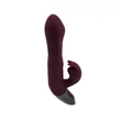 Csiklókaros G-pont vibrátor Titanz 8.5" silicone rechargeable vibrator in rubine red