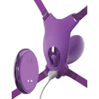 Távirányítós bugyi vibrátor - Ultimate g-spot butterfly strap-on purple
