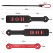 Mélynyomott mintás műbőr paskoló 38 cm - Rebellion Reign paddle "hoe"