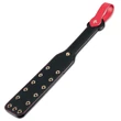 Szegecses műbőr paskoló 38 cm - Rebellion Reign Paddle Dual-Branch
