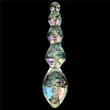 Foszforeszkáló kétvégű üvegdildó Glow-in-the-dark twilight gleam glass dildo-tantalizing orbs