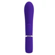 Csiklókaros puha szilikon g-pont vibrátor Pretty Love Thomas Purple II 20cm