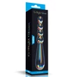 Kétoldalú gömbös üvegdildó Twilight Gleam Glass Dildo- Rising Ripples 19 cm