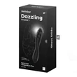 Üveg dildó Dazzling crystal 1 fekete