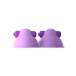 Vibrációs mellbimbószívó Vibrating nipple suck-hers purple