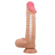 Realisztikus csúszóbőrös herés dildó Pretty Love Orton 24 cm