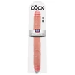Realisztikus kétvégű dildó 16" thick double dildo  light