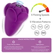 Újratölthető szilikon vibrátor Flicker rechargeable vibrator purple