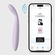 Applikációval is vezérlhető Flexibilis g-pont vibrátor Cici 2 pastel lila