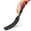 Szegecses műbőr paskoló 38 cm - Rebellion Reign Paddle Dual-Branch