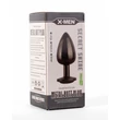 Fém fenékdugó plug X-men secret shine fekete M 