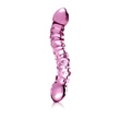 Üvegdildó kétvégű Icicles No. 55  pink