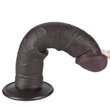 Letapasztható 8'' sliding skin dual layer dildó fekete ii