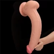 Valósághű kétrétegű dildó 34 cm king sized sliding skin dual layer dong