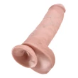 Letapasztható dildó herékkel 11" cock with balls  light