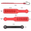 Műbőr paskoló állítható pánttal és keresztmintás felülettel 15'' rebellion reign rope paddle