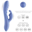 Csiklóizgatós szilikon vibrátor L'allure swirl rechargeable vibrator