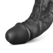 Realisztikus vibrátor 10" real softee rechargeable vibrating dildo(black)