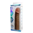 Realisztikus hosszabbító péniszköpeny Pretty Love Derek brown 21,5 cm