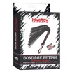 Fekete műbőr korbács Bondage Fetish