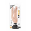 Tapadókorongos kétágú vibrátor Mr skin double vibe cock beige