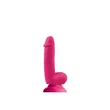 Tapadótalpas 18 cm-es dildó Colours softies 6 pink