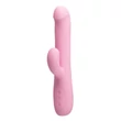Csiklókaros, forgó, tölthető vibrátor Pretty love truman pink