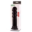 Tagolt nagy tapadókorongos dildó 28 cm fekete King-Sized Anal Ripples