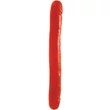 Zselés kétvégű dildó - piros Double Dong Red