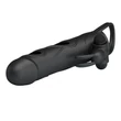 Vibrációs péniszköpeny heregyűrűvel Pretty Love Penis Sleeve With Ball Strap