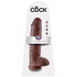 Műpénisz herékkel King cock 28 cm