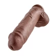 Műpénisz herékkel King cock 28 cm