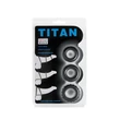 Péniszgyűrű szett Titan 3 in 1 Silicone Rings Black