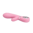 Csiklókaros puha szilikon g-pont vibrátor Pretty Love Thomas Pink 20cm