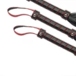 Fekete műbőr korbács Bondage Fetish