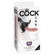 King strap-on dildó | 20 cm | natúr